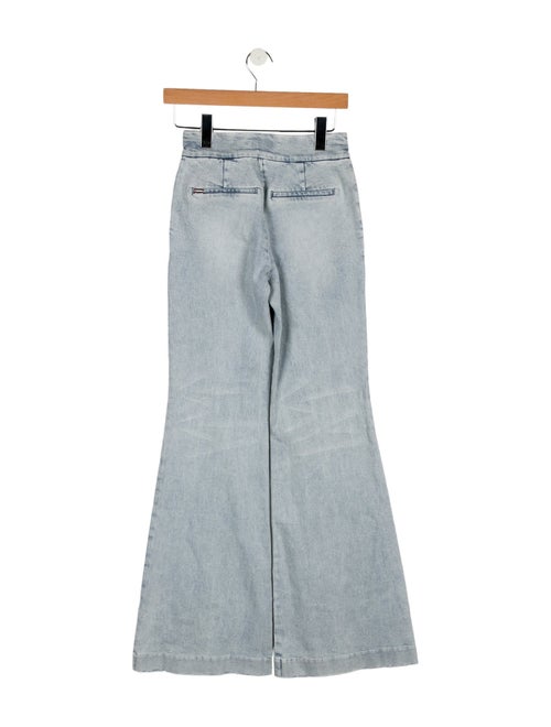 Alice + Olivia Mid-Rise Wide Leg Jeans