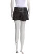 Alice + Olivia Lamb Leather Mini Shorts