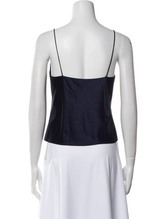 Alice + Olivia Square Neckline Sleeveless Crop Top