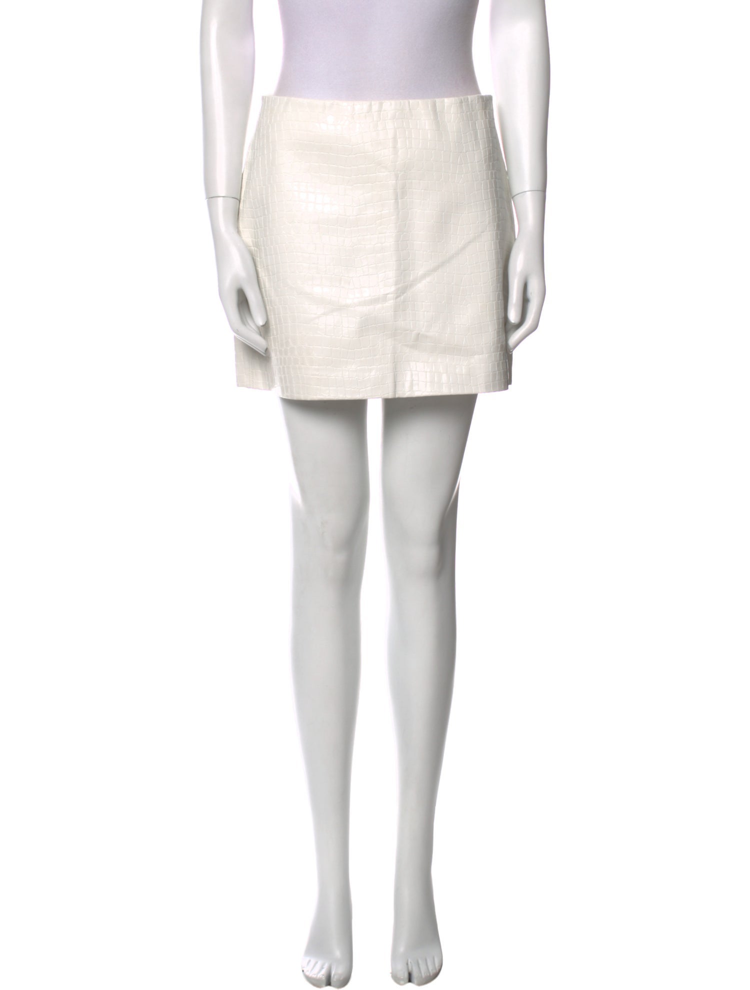 Alice + Olivia Pleated Accents Mini Skirt