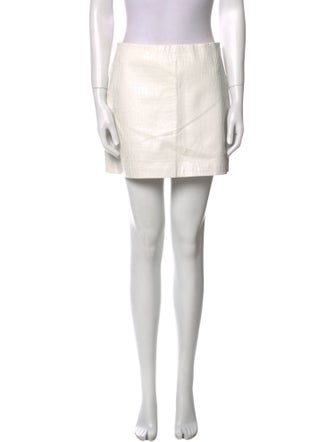 Alice + Olivia Pleated Accents Mini Skirt