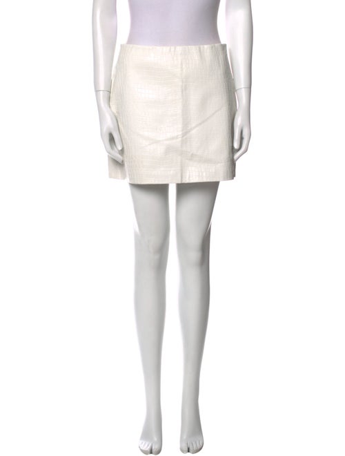 Alice + Olivia Pleated Accents Mini Skirt