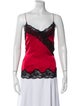 Alice + Olivia Silk Lace Pattern Top