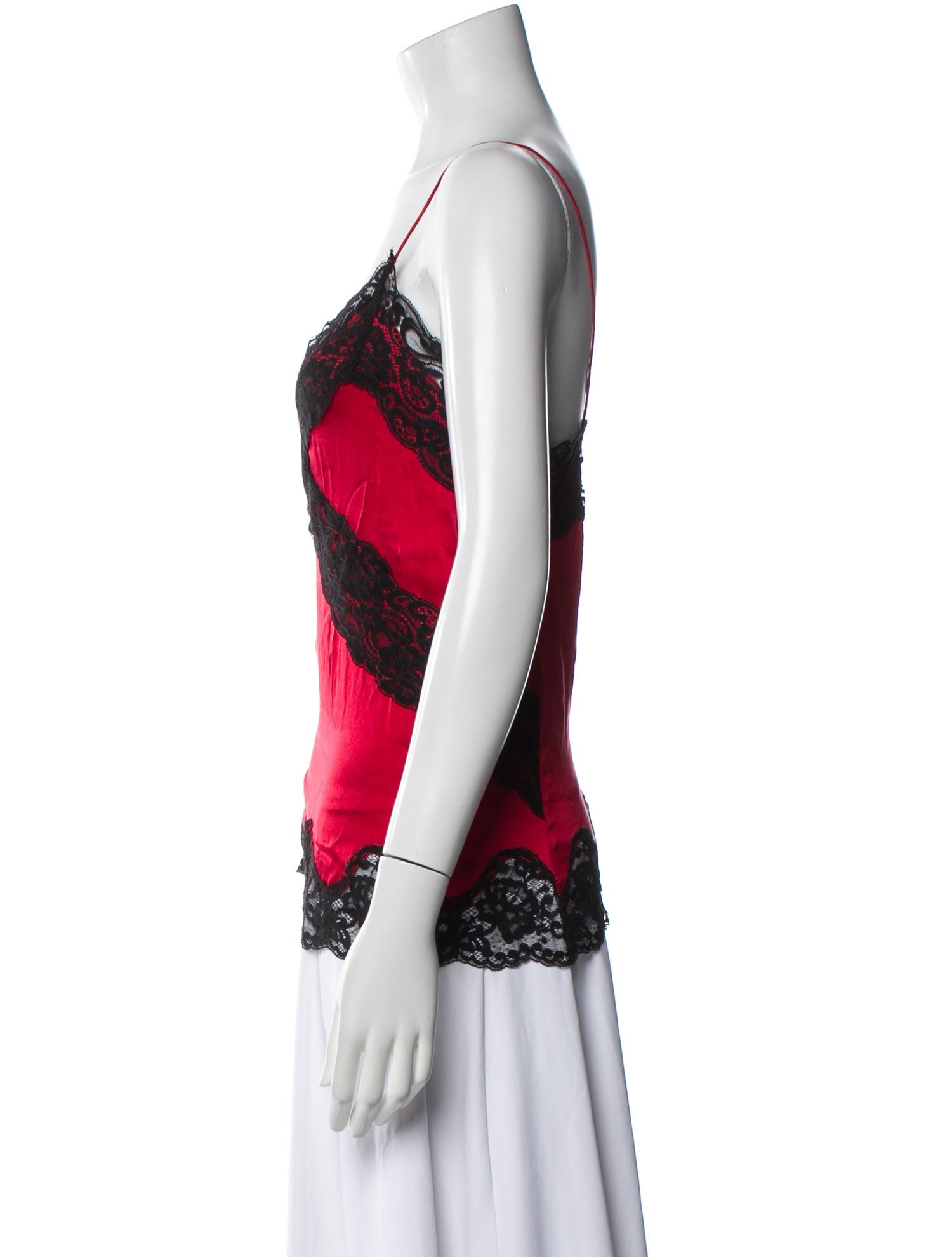 Alice + Olivia Silk Lace Pattern Top