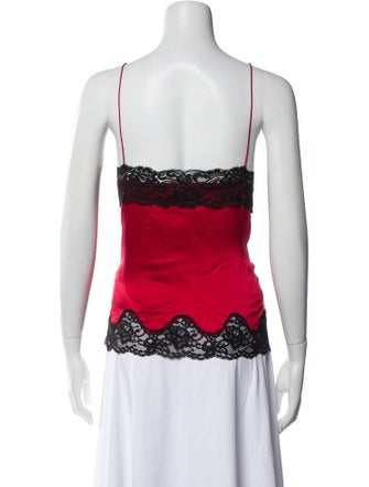 Alice + Olivia Silk Lace Pattern Top