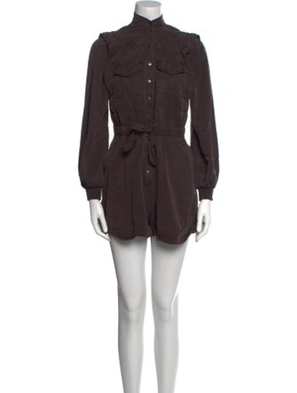 Alice + Olivia Mock Neck Romper