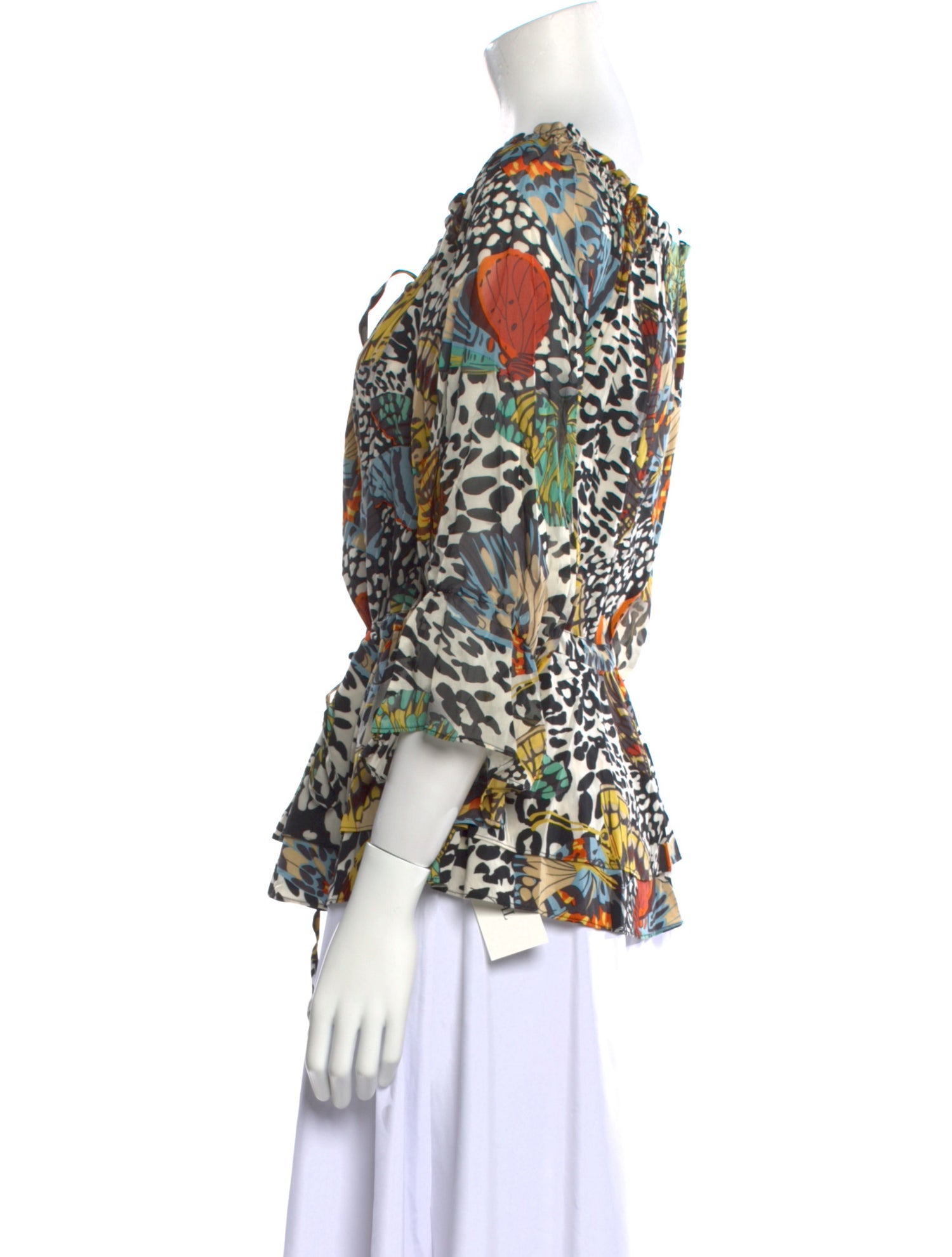 Alice + Olivia Silk Printed Blouse