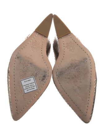 Alice + Olivia Embossed Leather Animal Print Pumps