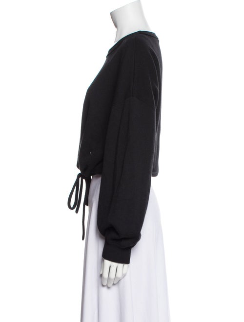 Alice + Olivia Crew Neck Long Sleeve Crop Top