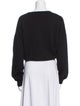 Alice + Olivia Crew Neck Long Sleeve Crop Top