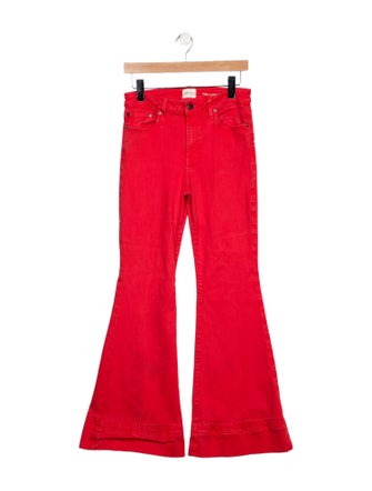 Alice + Olivia Mid-Rise Wide Leg Jeans