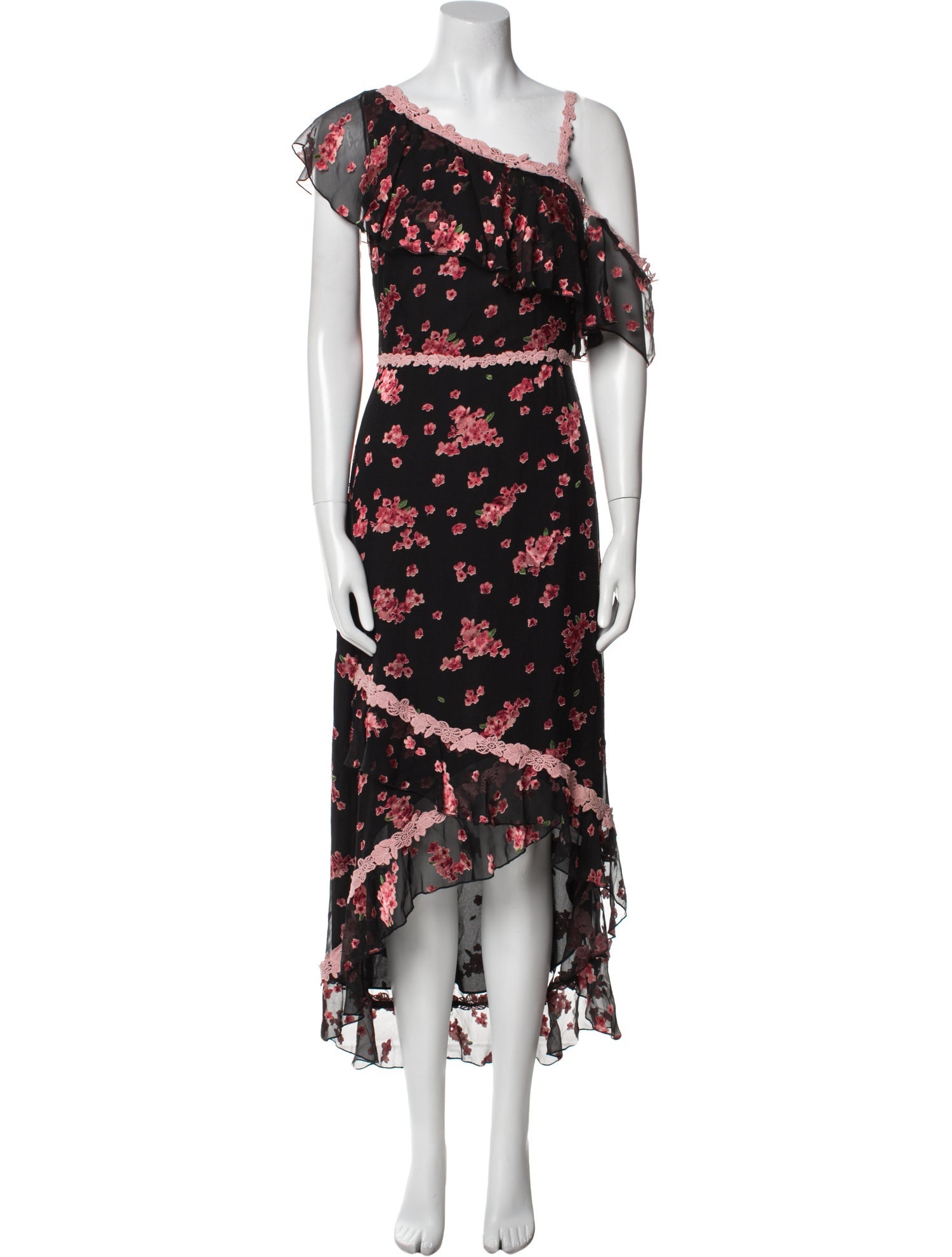 Alice + Olivia Silk Long Dress