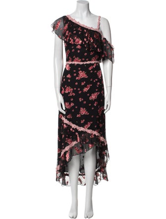 Alice + Olivia Silk Long Dress