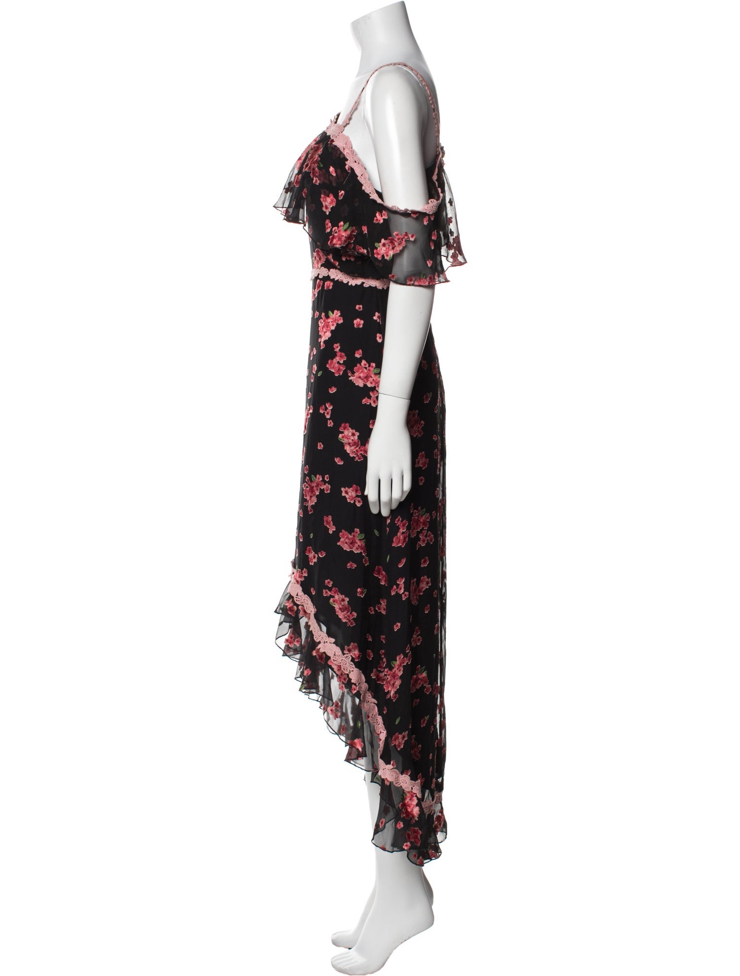 Alice + Olivia Silk Long Dress