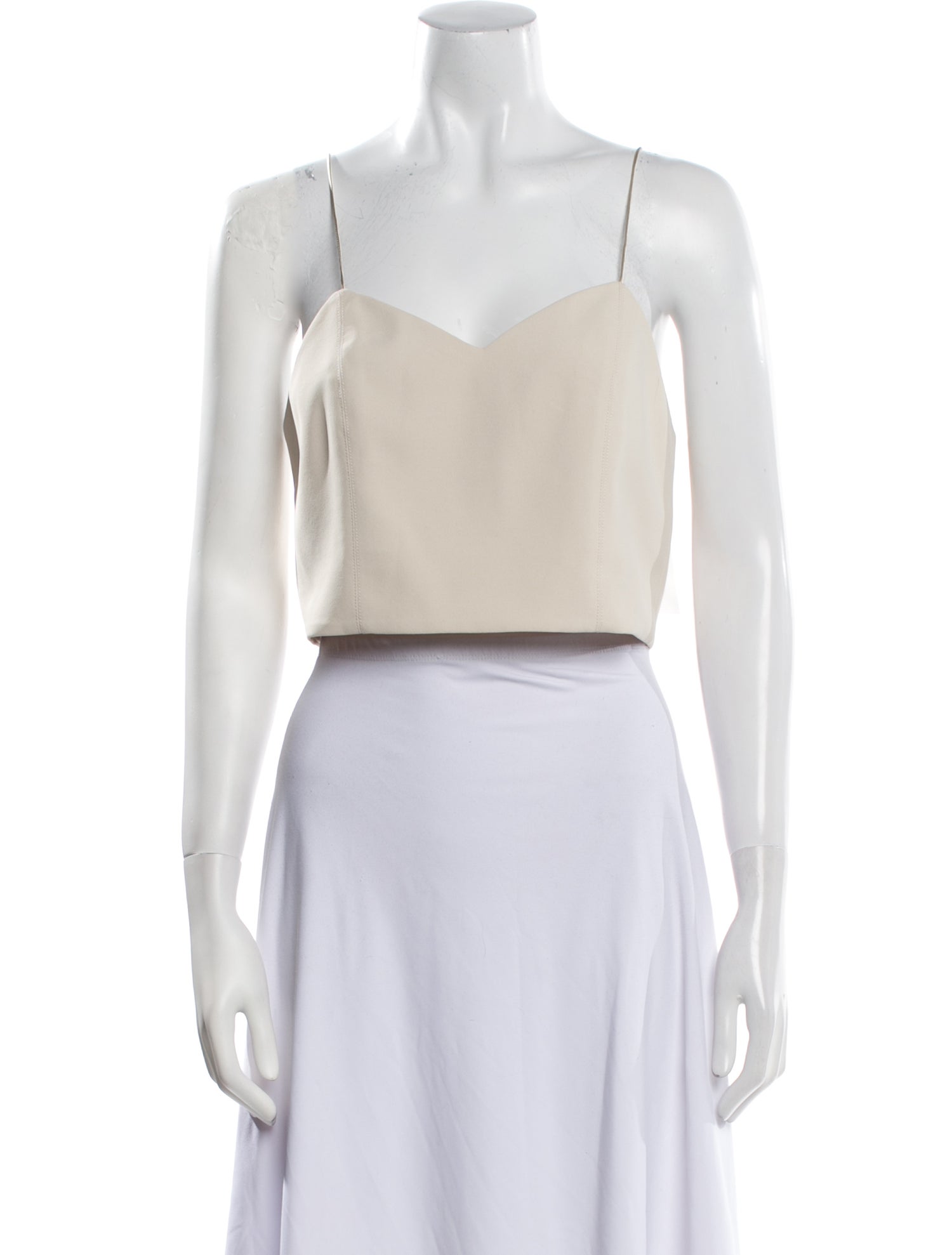Alice + Olivia V-Neck Sleeveless Crop Top w/ Tags