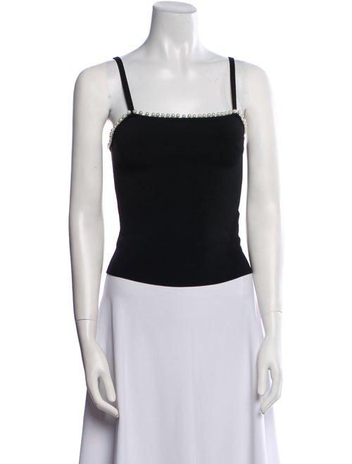 Alice + Olivia Square Neckline Sleeveless Crop Top