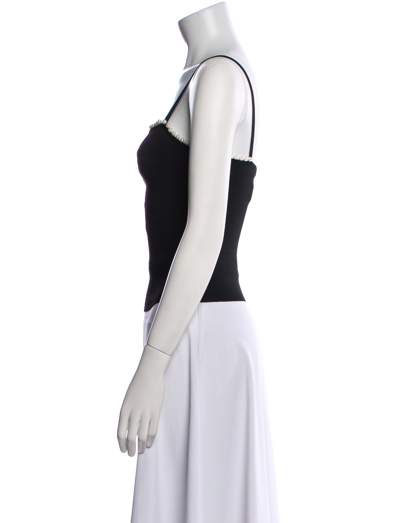 Alice + Olivia Square Neckline Sleeveless Crop Top