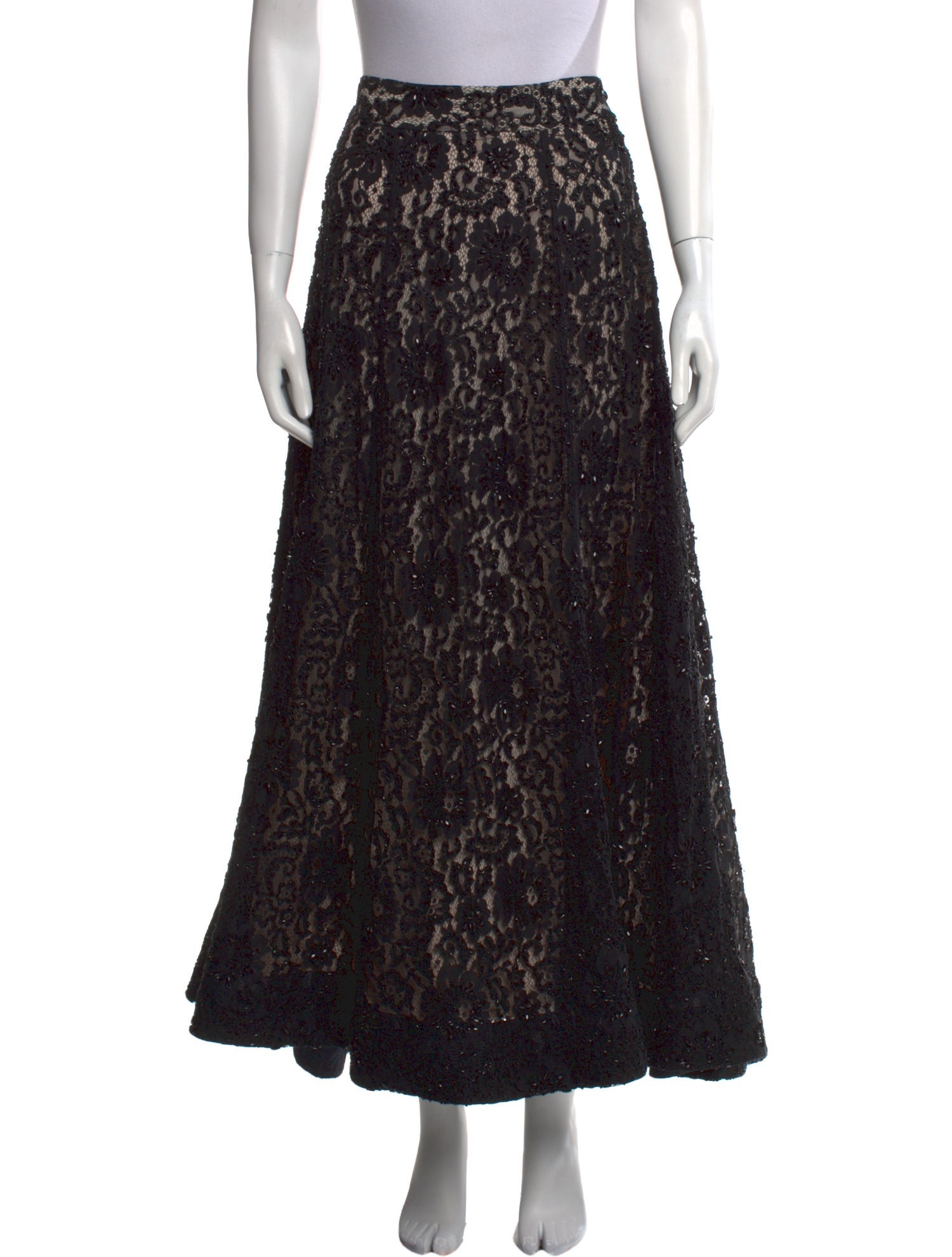 Alice + Olivia Floral Print Midi Length Skirt