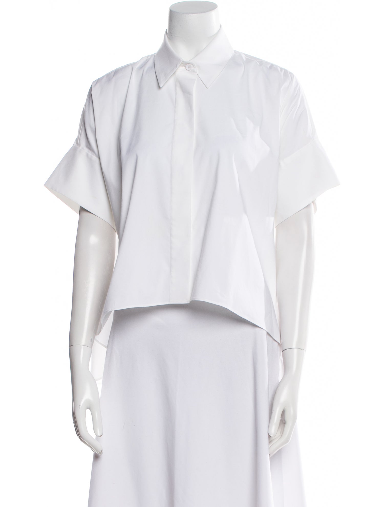 Alice + Olivia Short Sleeve Button-Up Top