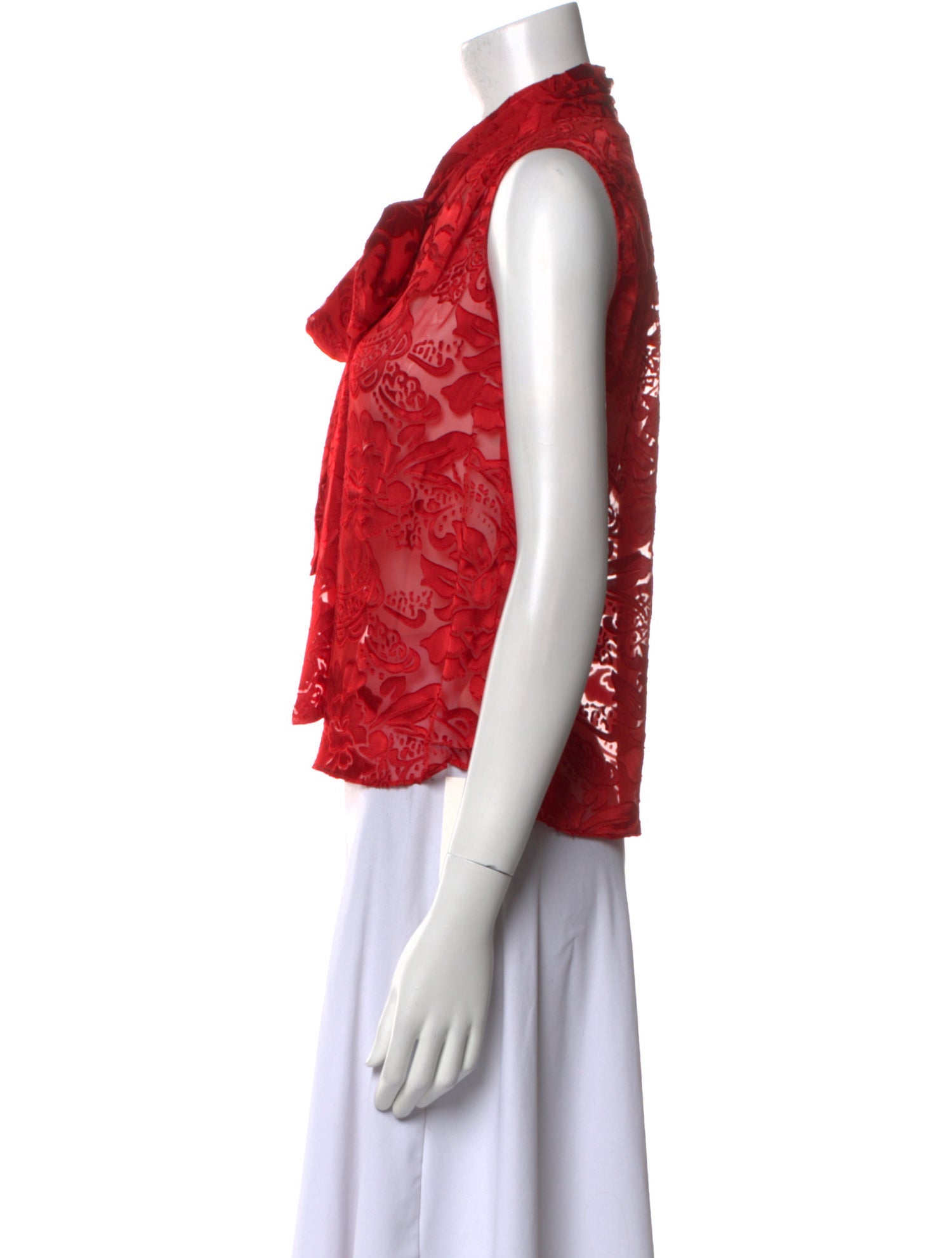 Alice + Olivia Floral Print V-Neck Crop Top