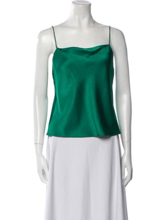 Alice + Olivia Square Neckline Sleeveless Crop Top