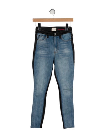 Alice + Olivia Mid-Rise Skinny Leg Jeans