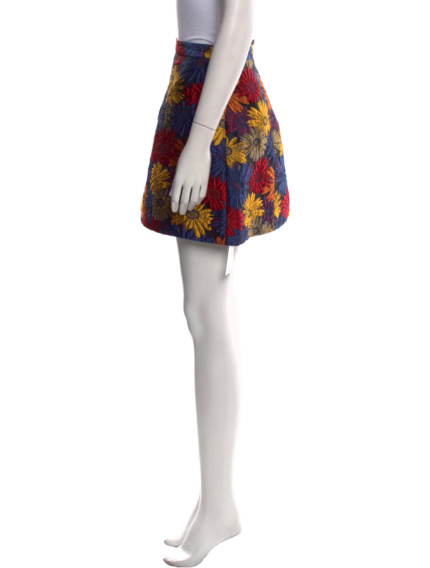 Alice + Olivia Floral Print Mini Skirt