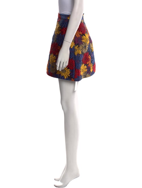 Alice + Olivia Floral Print Mini Skirt