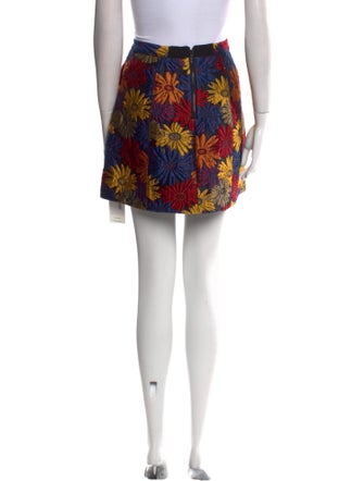 Alice + Olivia Floral Print Mini Skirt