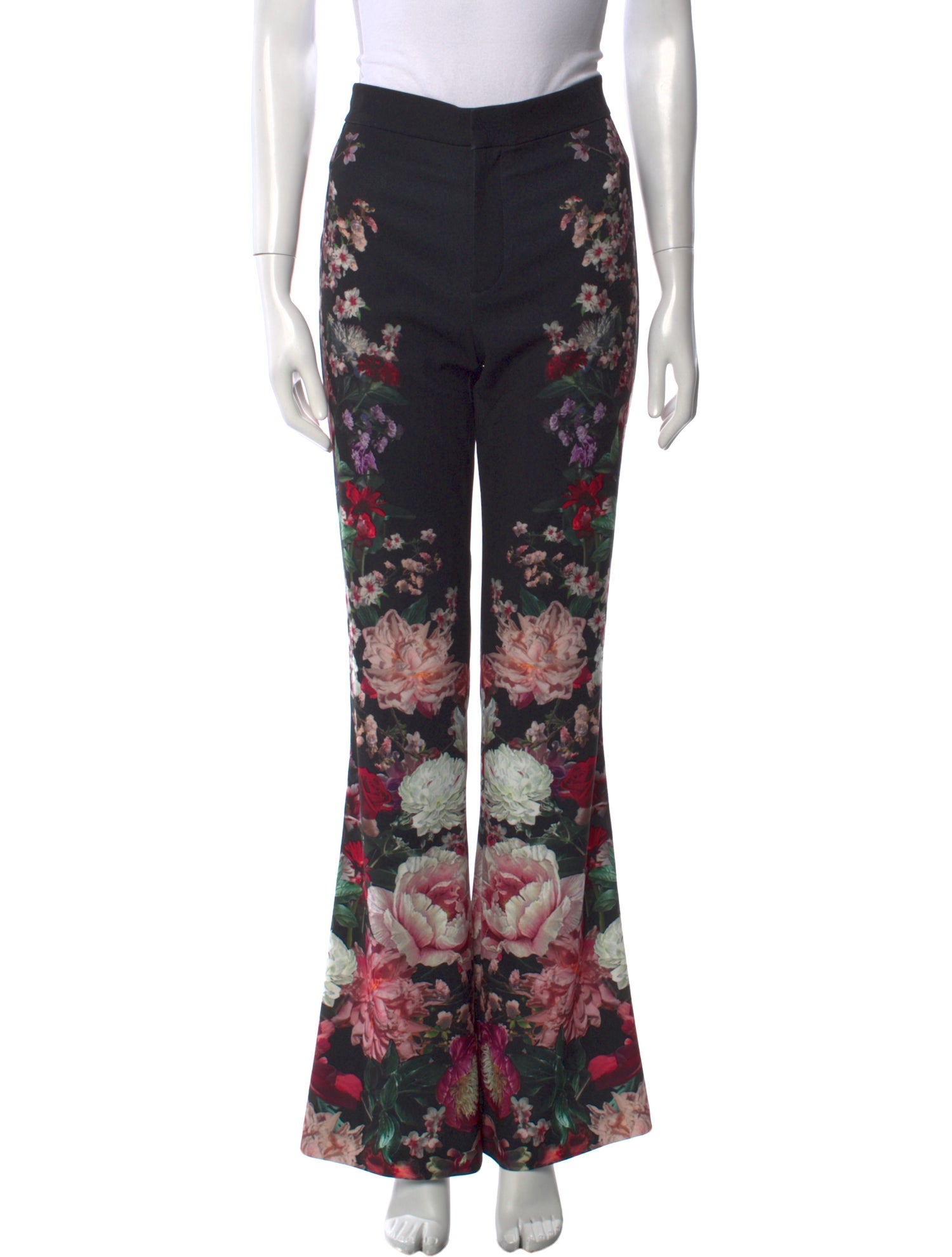 Alice + Olivia Floral Print Wide Leg Pants
