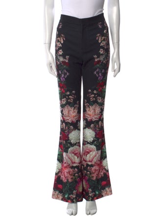 Alice + Olivia Floral Print Wide Leg Pants