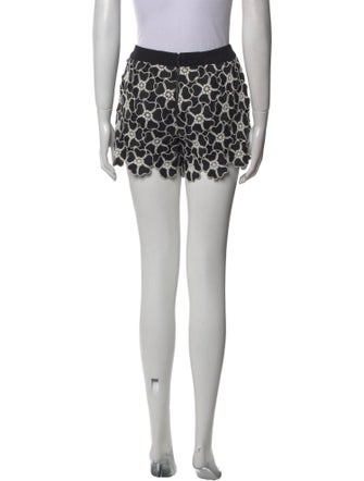 Alice + Olivia Floral Print Mini Shorts