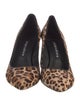 Alice + Olivia Ponyhair Animal Print Pumps