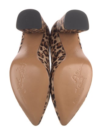 Alice + Olivia Ponyhair Animal Print Pumps