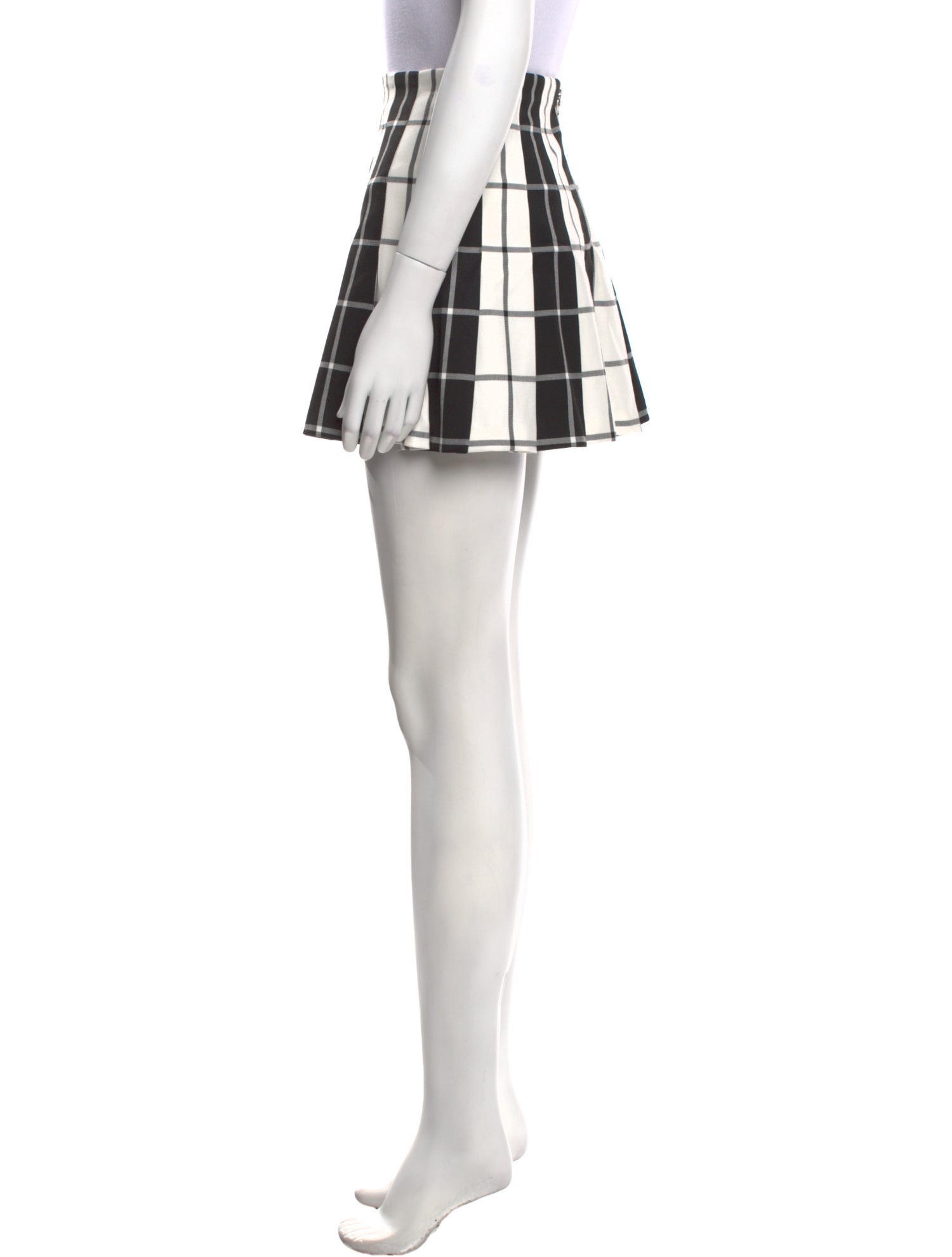 Alice + Olivia Plaid Print Mini Skirt