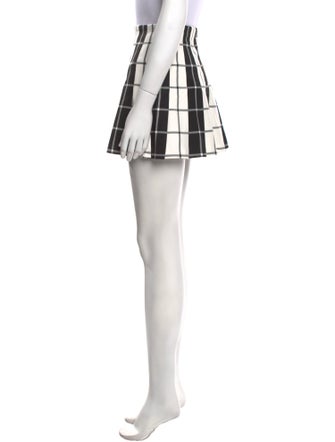Alice + Olivia Plaid Print Mini Skirt
