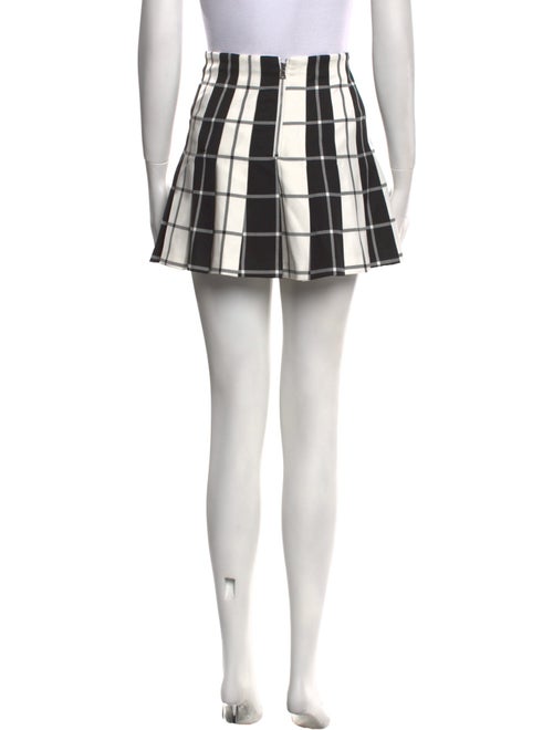 Alice + Olivia Plaid Print Mini Skirt