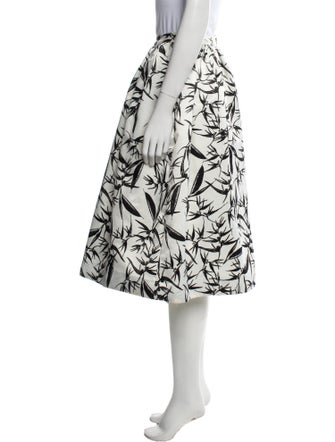 Alice + Olivia Floral Print Knee-Length Skirt