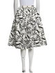 Alice + Olivia Floral Print Knee-Length Skirt