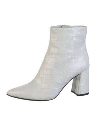 Alice + Olivia Embossed Leather Boots