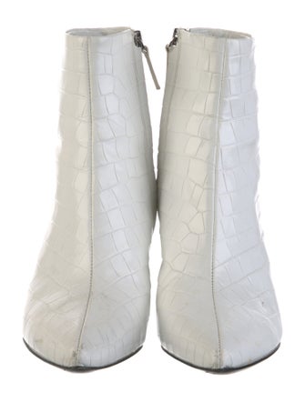 Alice + Olivia Embossed Leather Boots