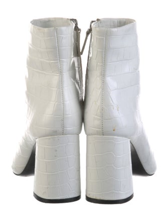 Alice + Olivia Embossed Leather Boots