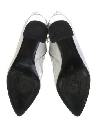 Alice + Olivia Embossed Leather Boots