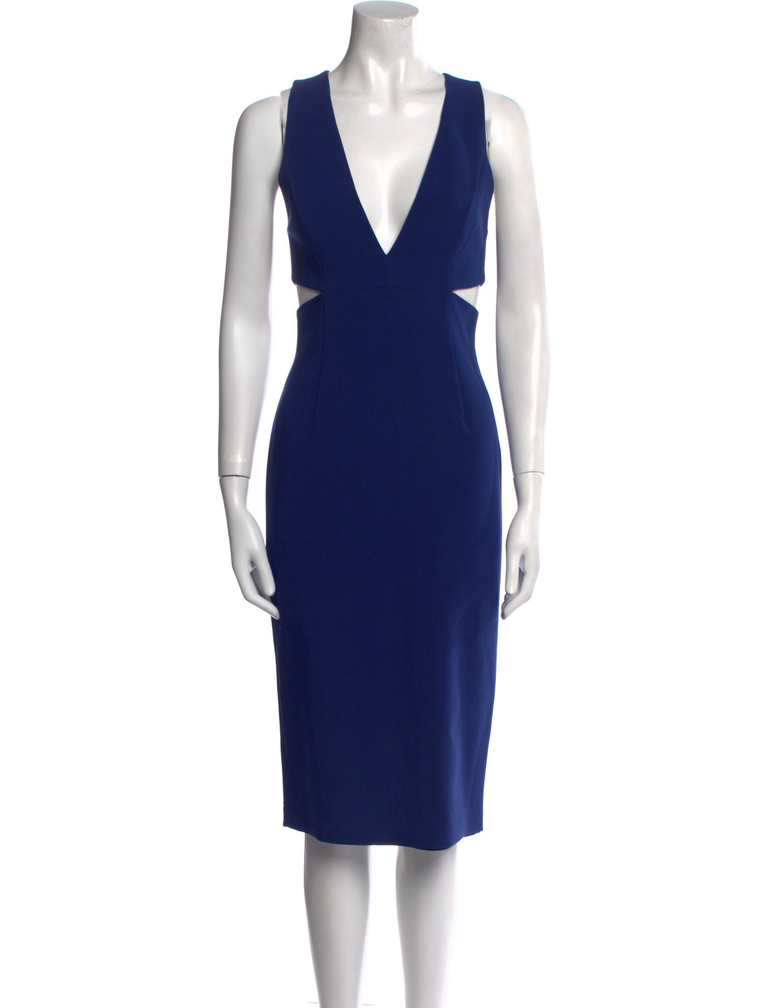 Alice + Olivia V-Neck Midi Length Dress