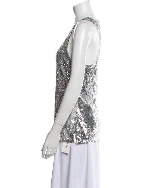 Alice + Olivia Scoop Neck Sleeveless Top