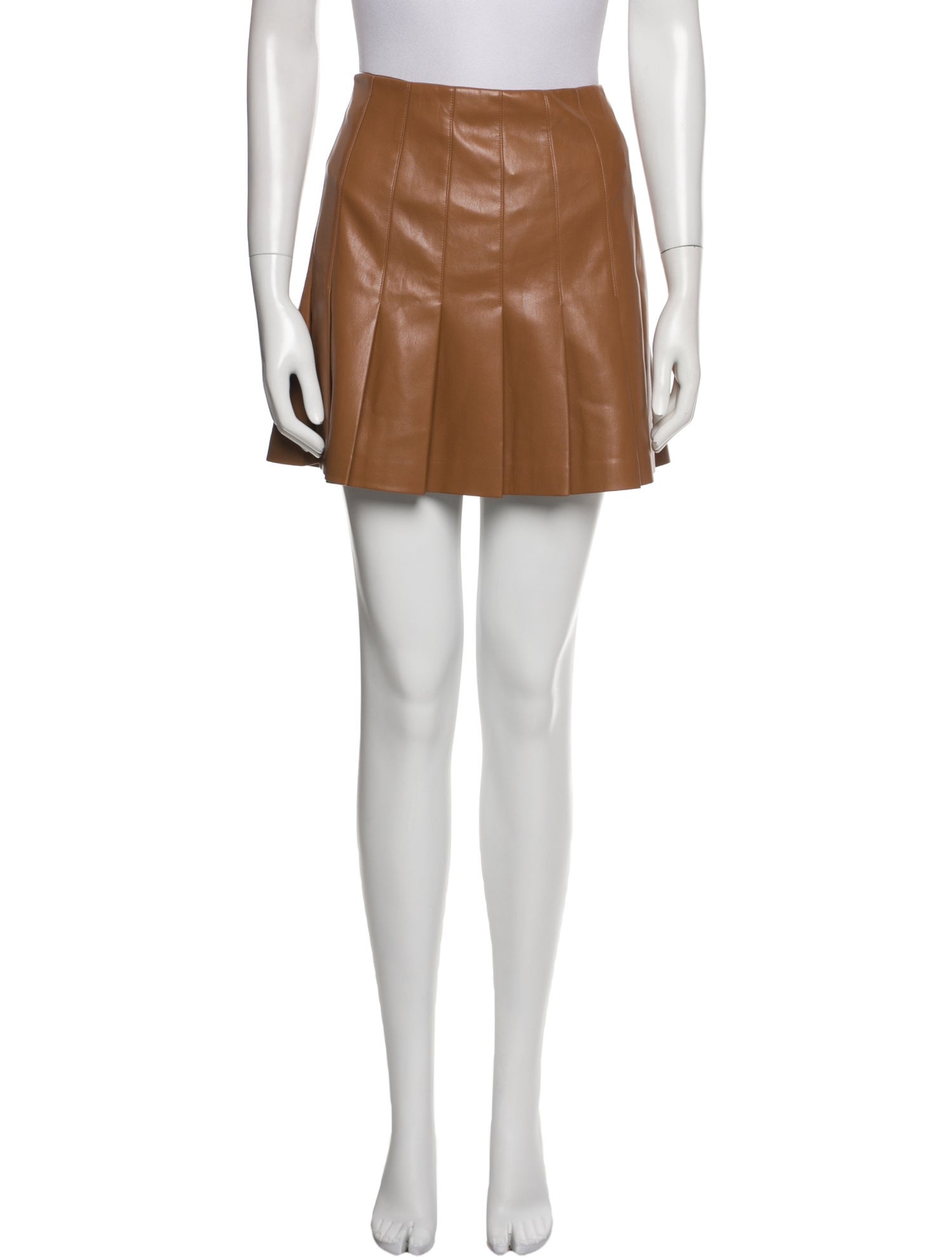 Alice + Olivia Faux Leather Mini Skirt