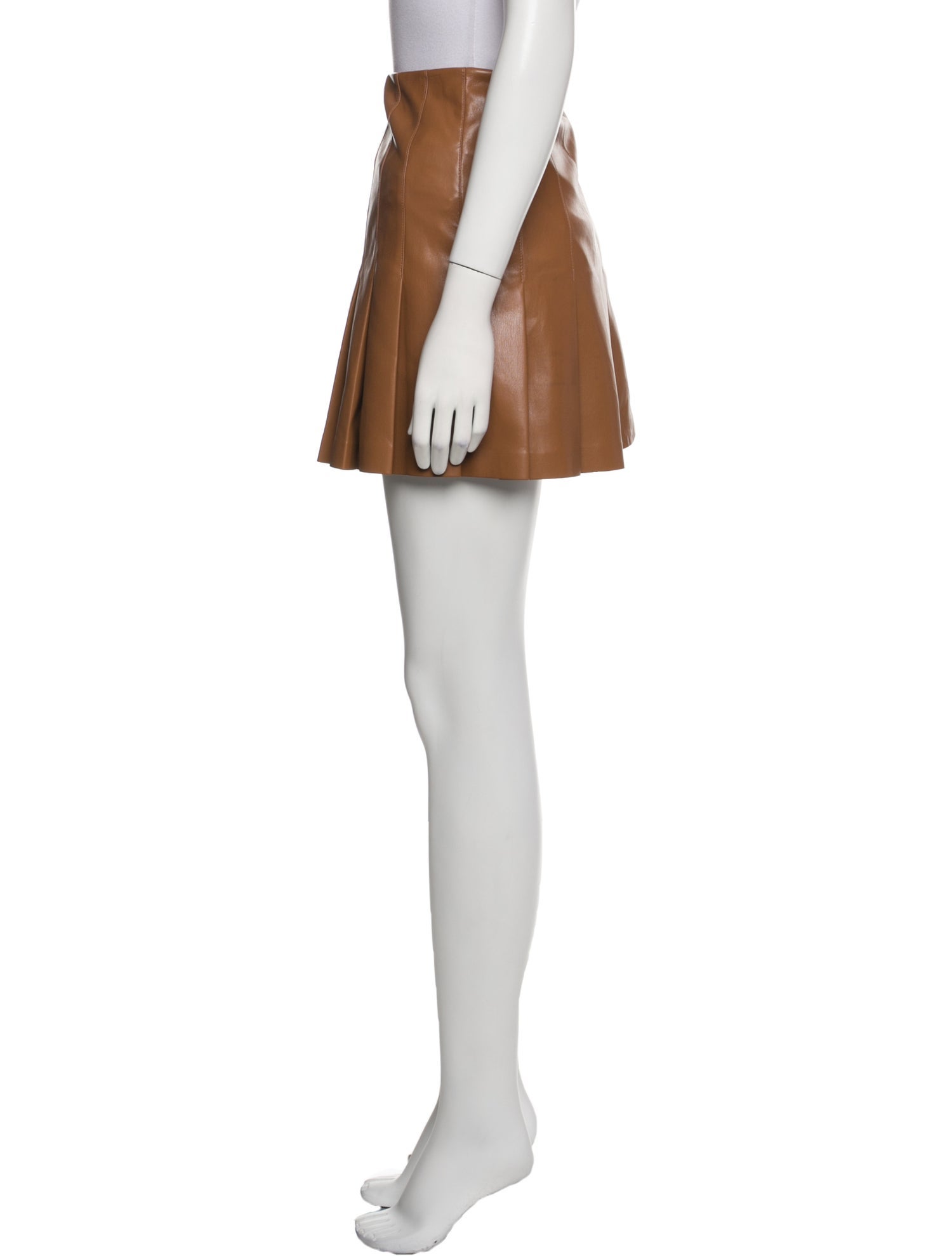 Alice + Olivia Faux Leather Mini Skirt