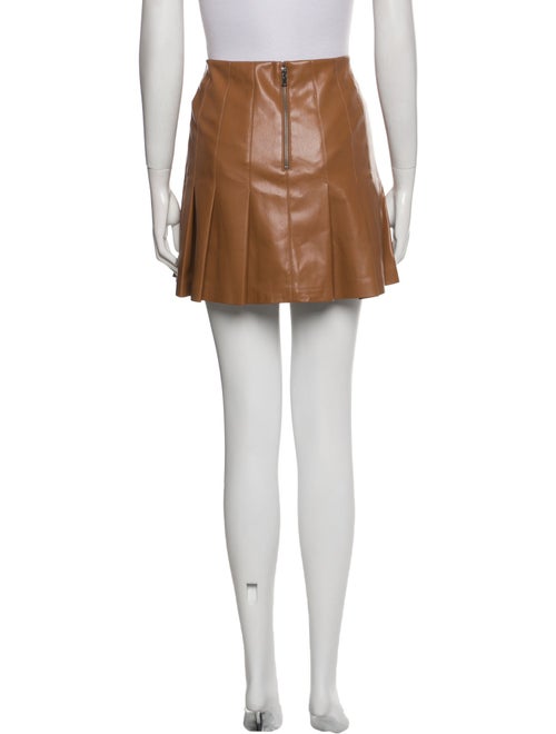Alice + Olivia Faux Leather Mini Skirt