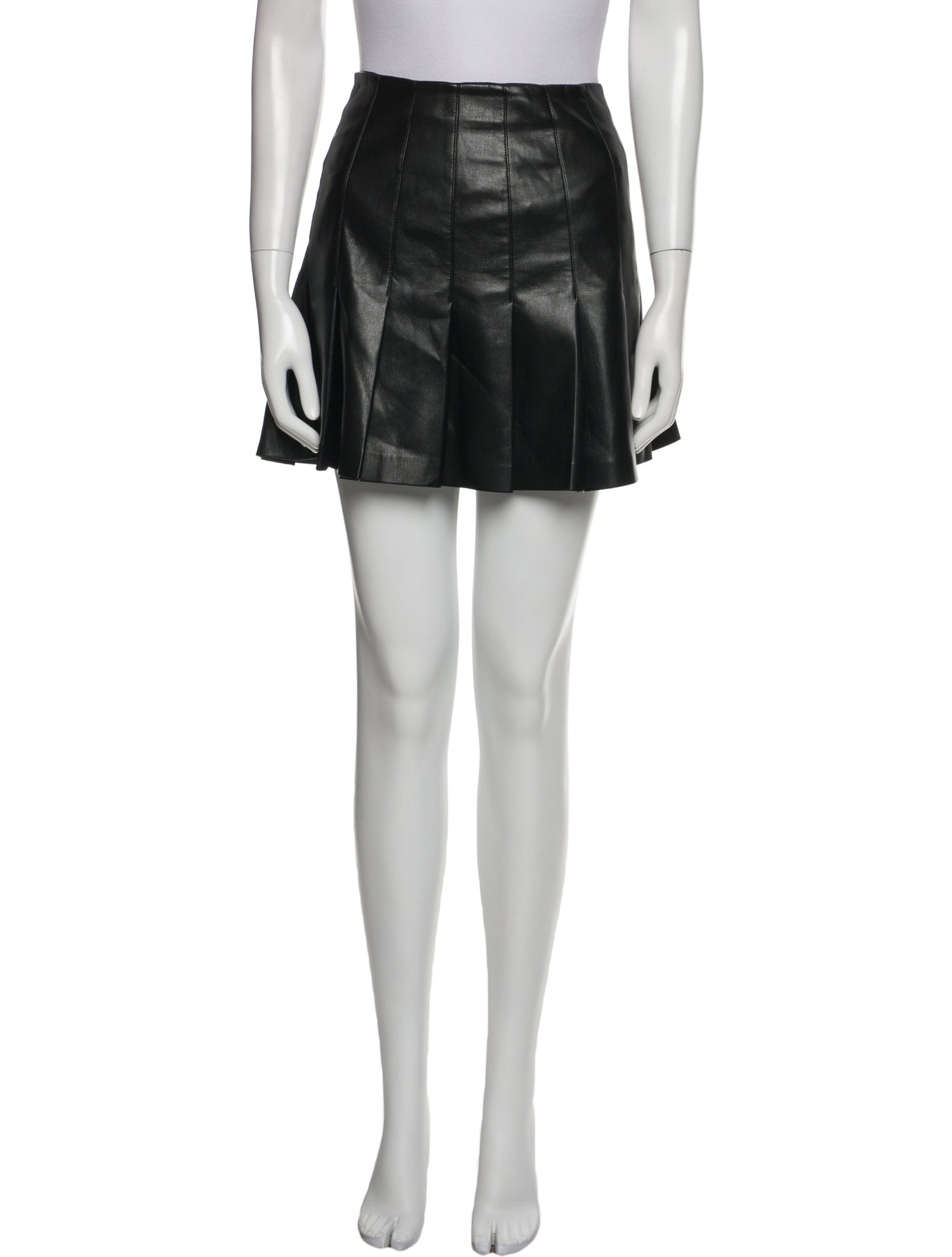 Alice + Olivia Faux Leather Mini Skirt