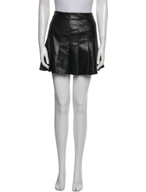 Alice + Olivia Faux Leather Mini Skirt